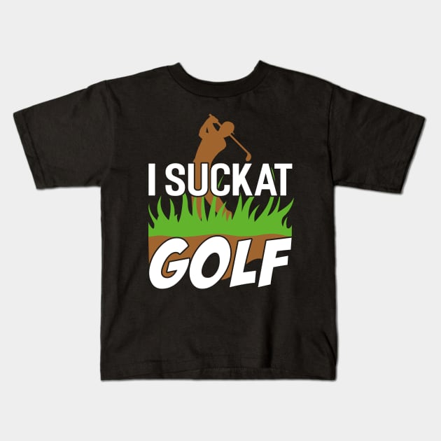 Golf Golfer Golfing Golf Ball Hole In One Gift Kids T-Shirt by Tee__Dot